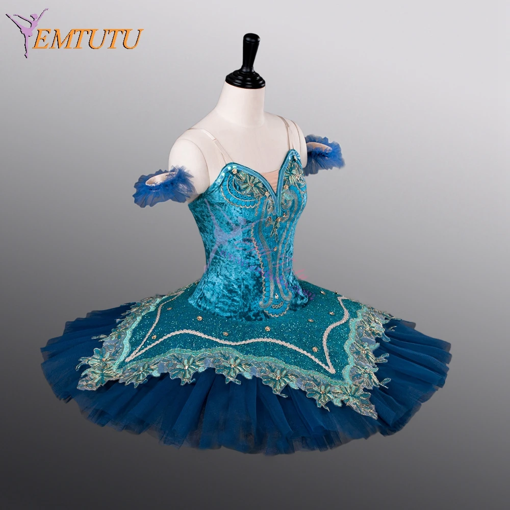 Женская синяя профессиональная балетная пачка классический концертный конкурс