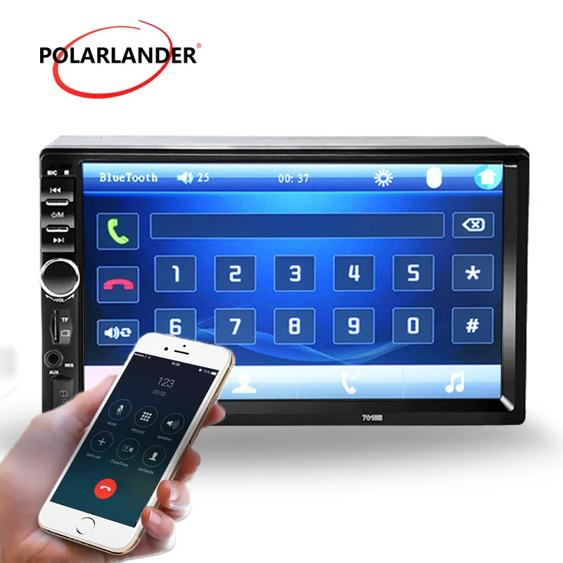 Автомагнитола 2 Din 7 дюймов Bluetooth MirrorLink MP5 мультимедийный проигрыватель сенсорный
