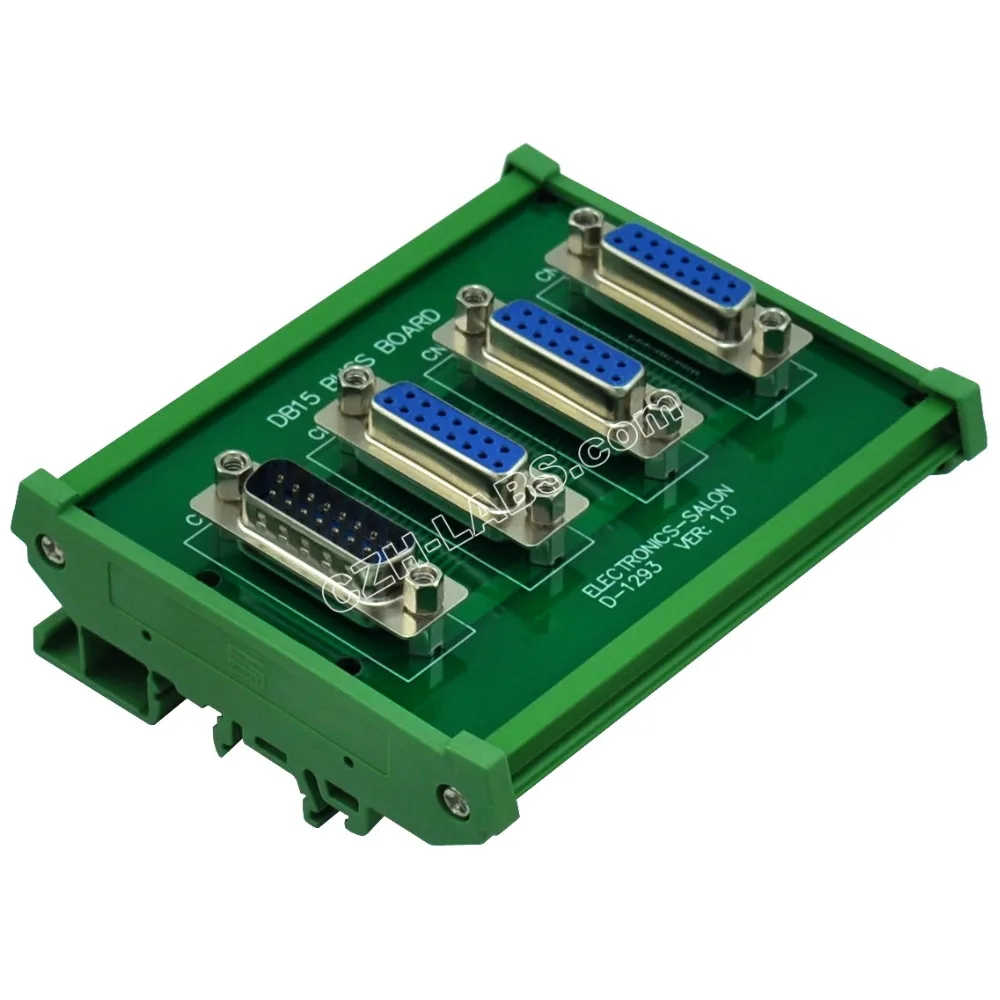 Электроника-салон DIN рейка крепление DB15 1 Мужской 3 Женский Buss доска DB-15 Busboard D-Sub