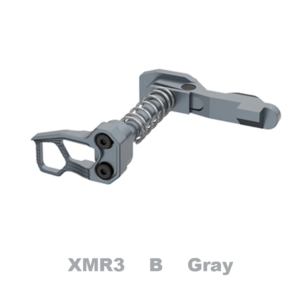 XMR3 B Gray Текстурированные страйкбол пневматические пистолеты металл ЧПУ Алюминиевый сплав журнал релиз ловушка для M4/M16 Серии страйкбол AEG принадлежности для охоты - Цвет: XMR3 B Gray