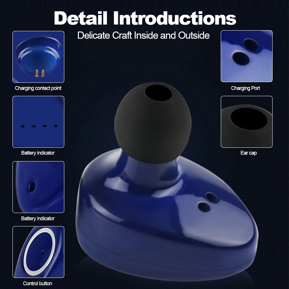 Bluetooth гарнитура наушники TWS F1 стерео разъединение канала устраняет шум работает