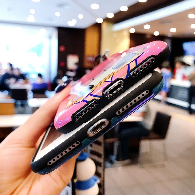 Для iPhone 8 плюс Дейзи Дональд Утка чехол мягкий с мультипликационным принтом +
