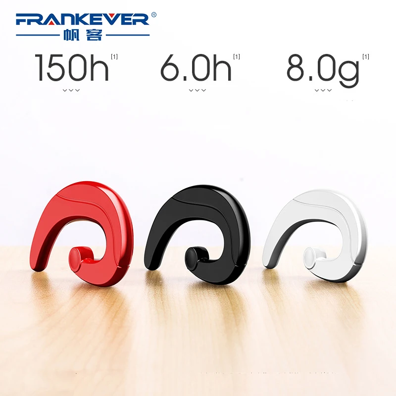 FrankEver Бизнес V4.1 bluetooth гарнитура крюк osteoacusis мини Беспроводной наушники для