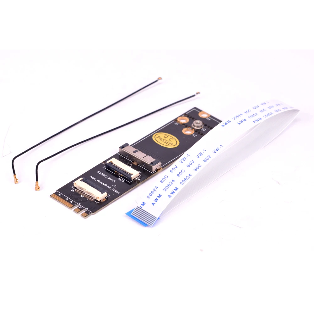 Адаптер A E key NGFF M2 для Macbook BCM94360CS2 BCM943602CS BCM94360CD bcm93602cdp bcm9360csax беспроводная сетевая