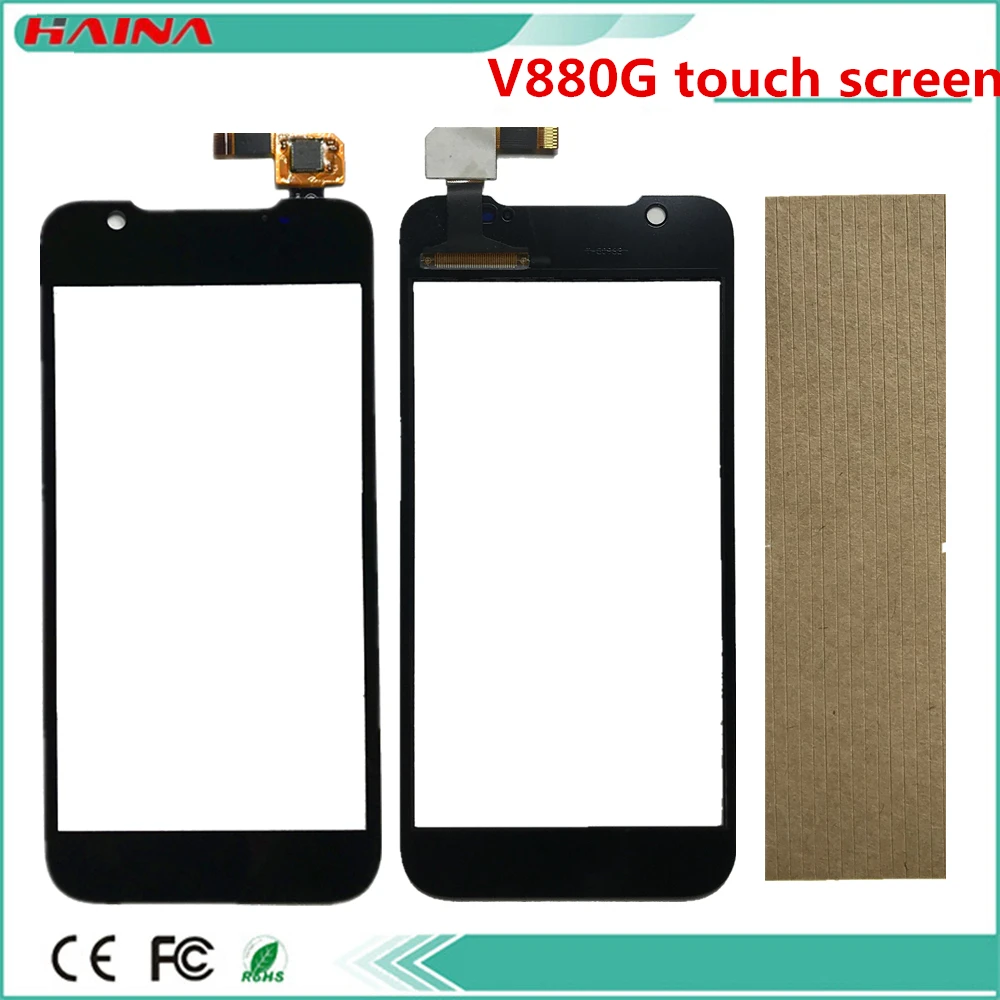 AMOGS 4 5 &quotдля ZTE Blade G V880G V955 черный передний наружный дигитайзер сенсорный экран