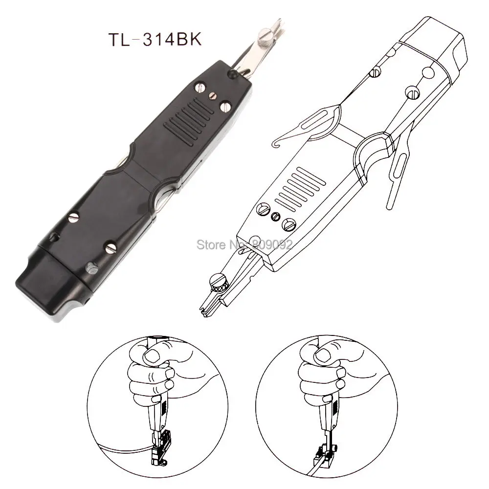 Высокое качество Портативный TL-314BK используется на для Krone 110 стиль ударный удар вниз инструмент IDC сети телефон вставки