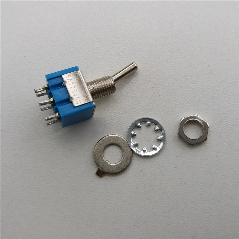 25 шт. Рычажные переключатели 202 Φ/Φ 250V 3A 6 pin двойная ON feet 2/3 gear|Выключатели| |