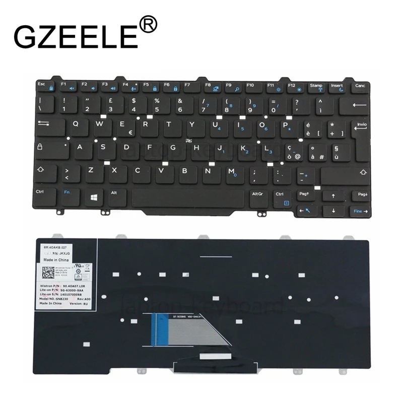 

Новая клавиатура для ноутбука Dell Latitude 3340 E3340 7350 5450 7450 IT итальянская версия без рамки