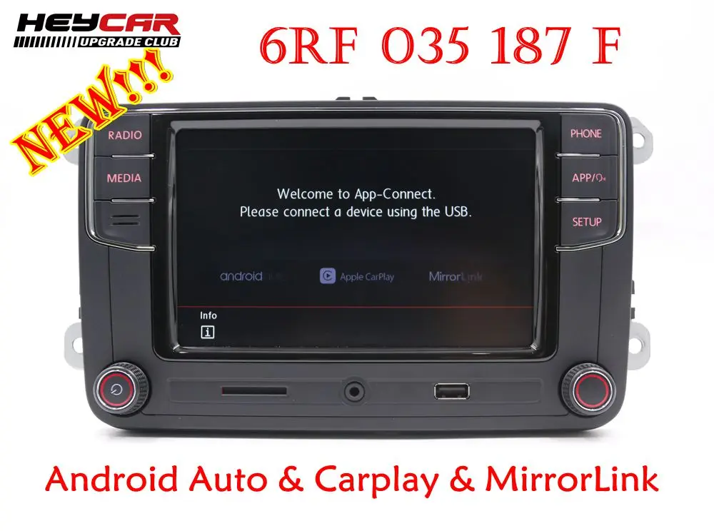 6RF035187F Carplay Android Авто R340G RCD330 плюс RCD330G 187F радио для VW Passat Golf 5 6 MK5 MK6 Tiguan ПОЛО 6RF 035 187 F