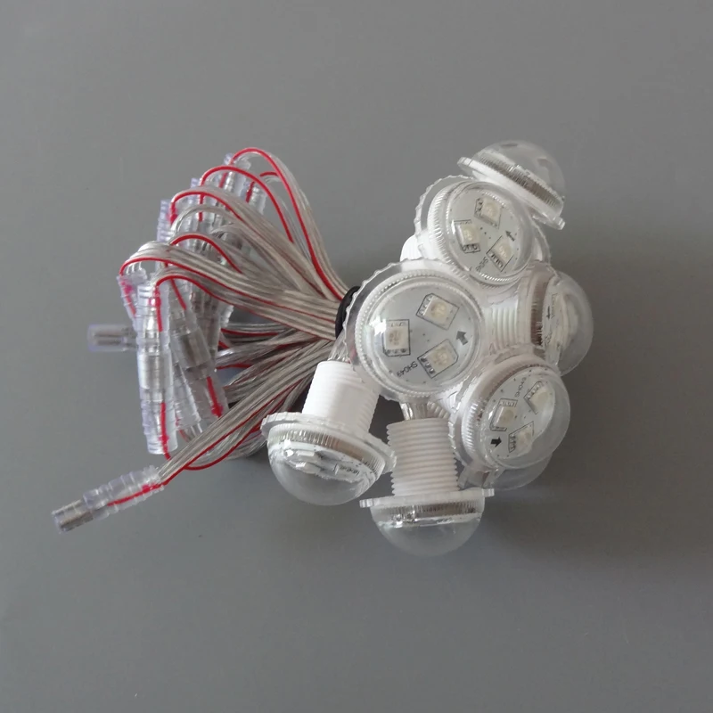 200 шт. DC12V UCS1903 30 мм Диаметр диффузный Полноцветный 3 светодиода RGB 5050 SMD