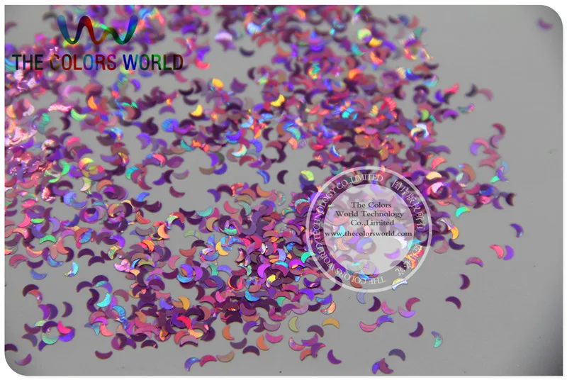 Фотографические лазерные голографические блестки персикового цвета размер 3 мм