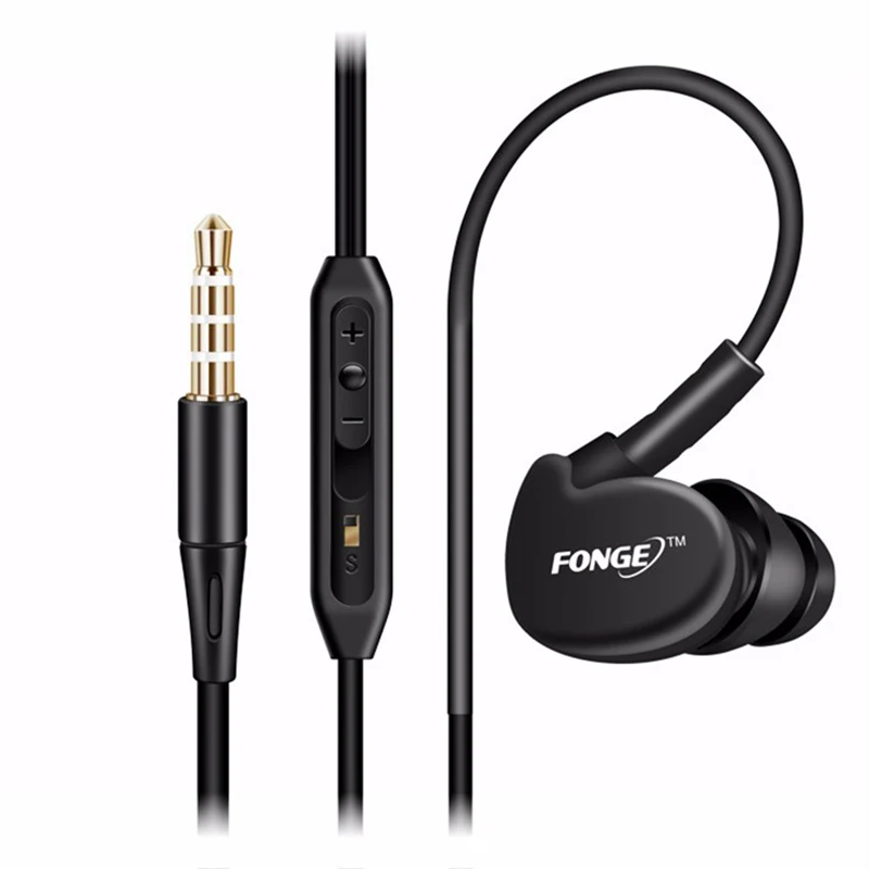 3 5 мм разъем для наушников супер бас стерео спортивные наушники с защитой от пота