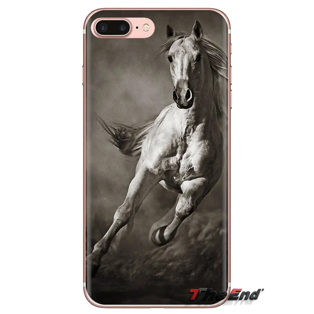 For Sony Xperia Z Z1 Z2 Z3 Z5 compact M2 M4 M5 C4 E3 T3 XA Huawei Mate 7 8 Y3II Wild Horse Running sunset Art Silicone Skin Case |