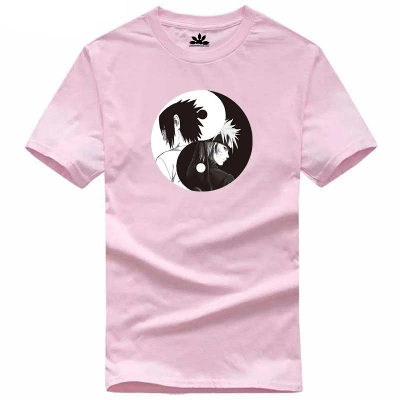 Новинка летняя мультяшная футболка Yin Yang Tai Chi Мужская из 100% хлопка с коротким
