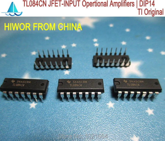 

20 шт./лот TL084CN DIP14 JFET-INPUT Операционные усилители TL084 Новинка TI оригинал