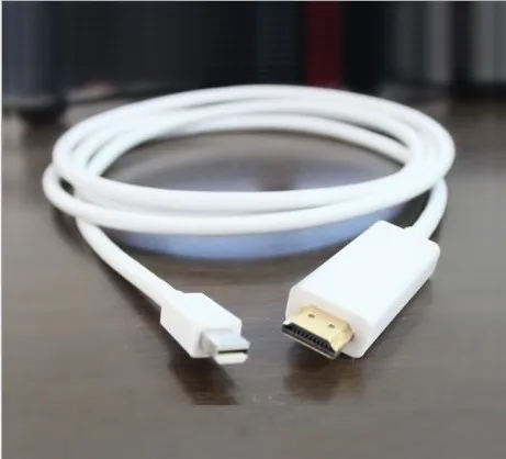 100 шт. 1 8 м 6 футов мини Displayport Mini DP к HDMI Vedio коннектор адаптер кабель для Apple MacBook Air