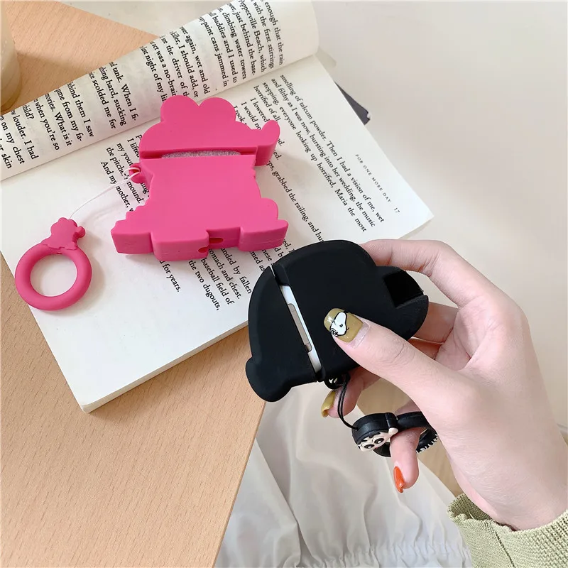 3D милый TOHATO мультфильм крокодил карандаш Shin-chan Shinnosuke Nohara кожухи головных телефонов для Apple Airpods 2 силиконовый защитный чехол