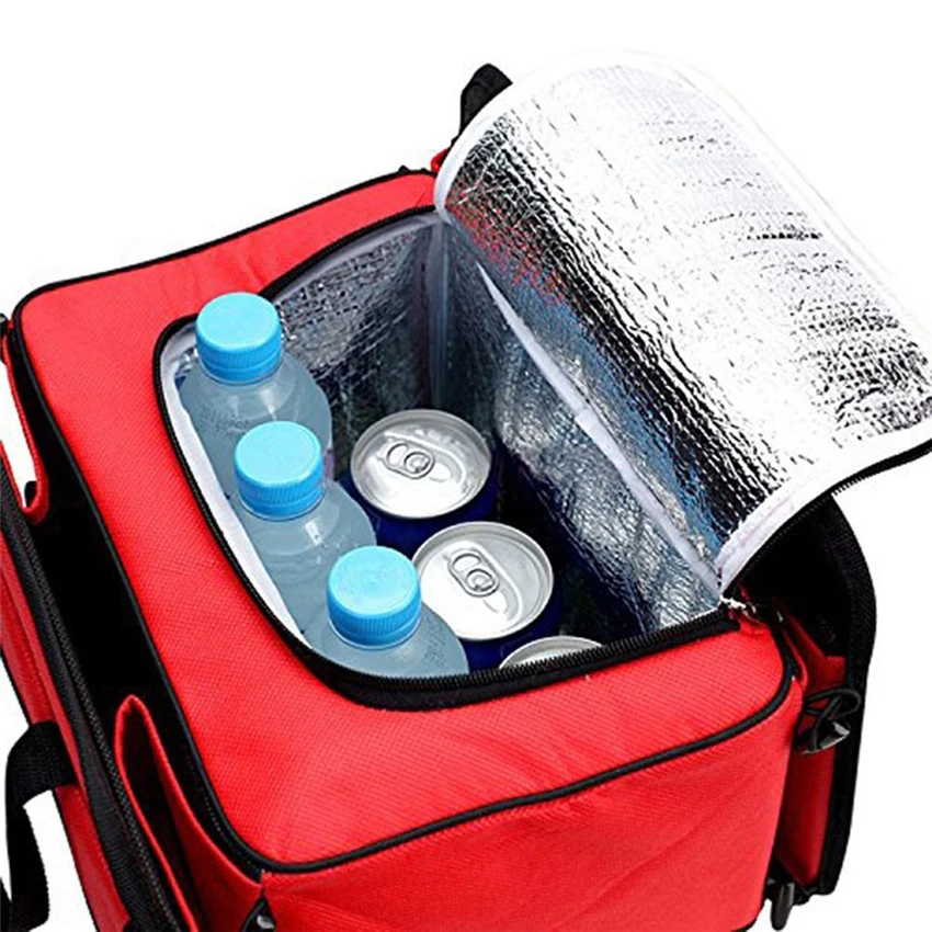 Hot Sale Black Red Foldable Multi Compartment Fabric Hippo Car Storage Basket Trunk Organizer Cooler Set Box | Автомобили и