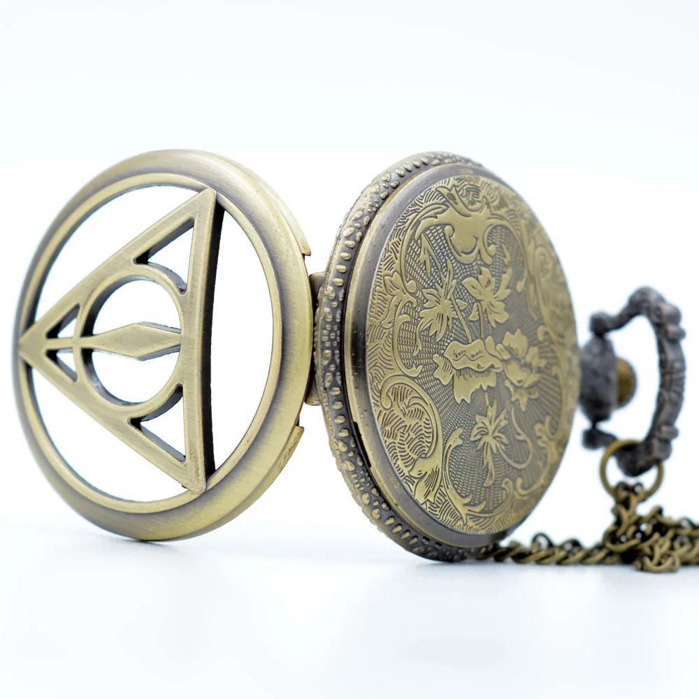 Бронзовые карманные кварцевые часы с изображением Гарри Поттера и Deathly halloes Dail