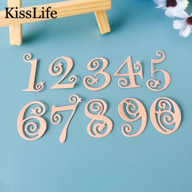 НОВЫЕ цифры металлические штампы для рукоделия и изготовления карт шаблоны