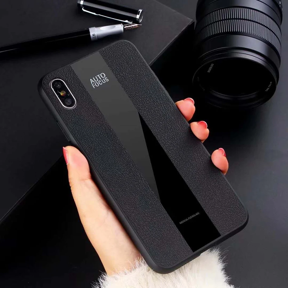 Fashionable Leather Mobile Phone Case for iPhone 6 7 8 6P 7P 8P X XS XR Back Cover |