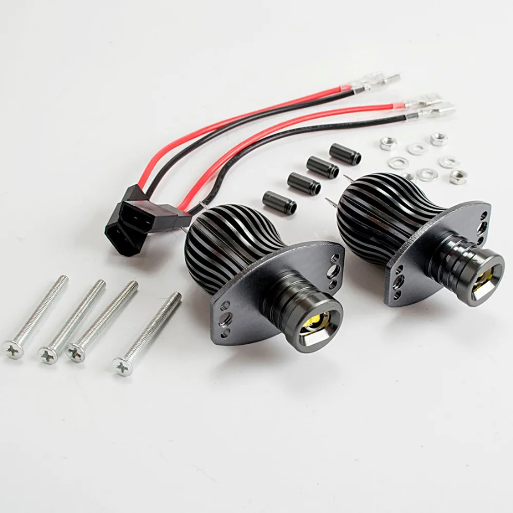 Бегемот светодиодные габаритные огни глаза ангела 2*20 Вт 40 Высокая мощность белый