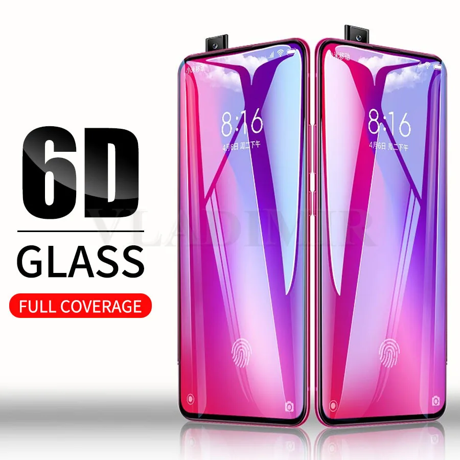 6D Full Glue Cover Tempered Glass For Xiaomi Mi 9T Redmi K20 Pro Protective Film CC9e CC9 Screen Protector | Мобильные телефоны и