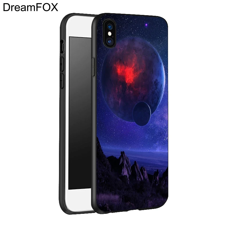 DREAMFOX L375 Hot Moon чехол для телефона черный мягкий Уретановый Термопластик (tpu)