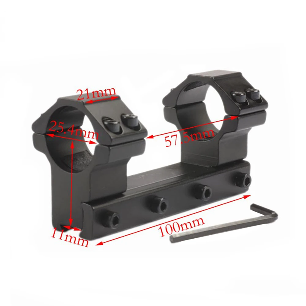 

One Piece High Profile Double Ring Alloy Rifle Scope Mount Rings Mounts 30 /25.4 mm 11mm Dovetail Rail Caza Hunting Accessories