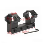 Цельное Высокопрочное двойное кольцо для крепления прицела из сплава кольца крепления 3025,4 мм 11 мм планка Ласточкина хвоста Охотничьи аксессуары