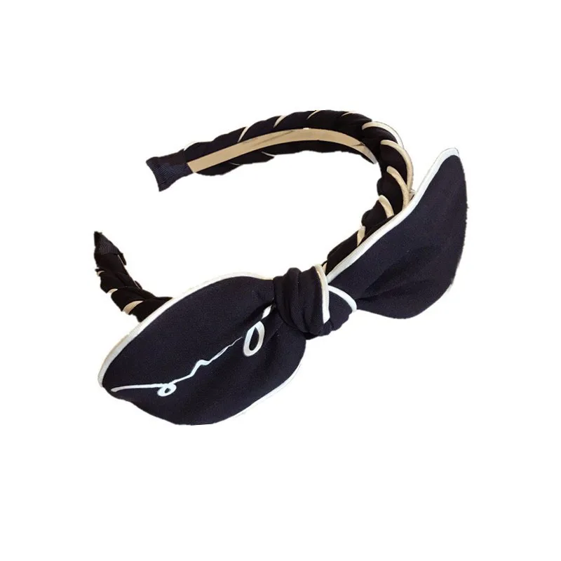 

Sweet LOVE Letter Printed Bowknot Twisted Fashion Hair Accessories Hairband for Women Crown Hoop Hair Band Headbands for Girls