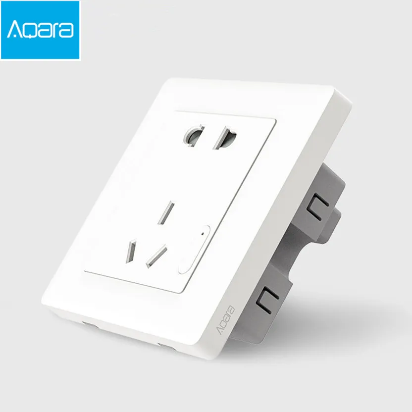 Xiaomi Aqara умная настенная розетка, ZigBee wifi Пульт дистанционного управления беспроводной переключатель работает для Xiaomi умный дом наборы приложение