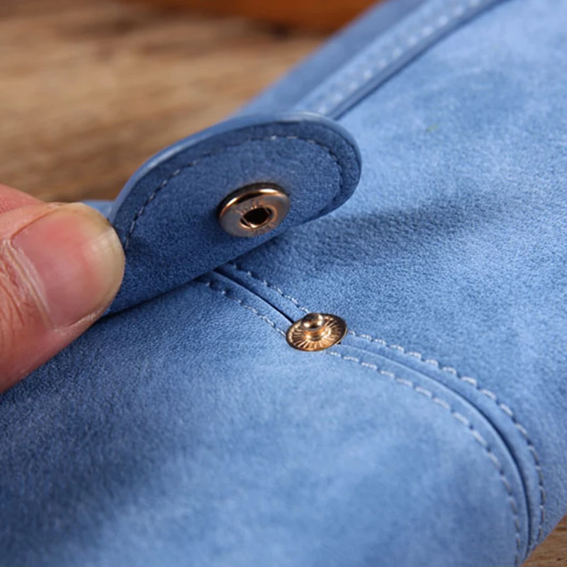 Корейский кошелек карамельного цвета из матовой кожи для девушек Модный женский