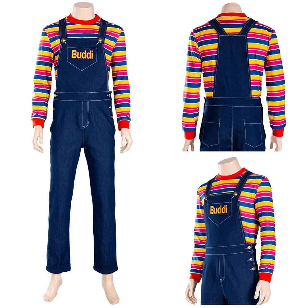 Для взрослых и детей Детский маскарадный костюм Чаки Косплэй Штаны полный набор