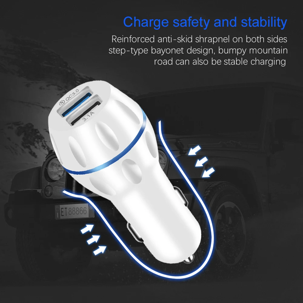 Автомобильное зарядное устройство Lieve Quick Charge 3 0 Для huawei p20 lite P20 Dual Usb Phone charger QC
