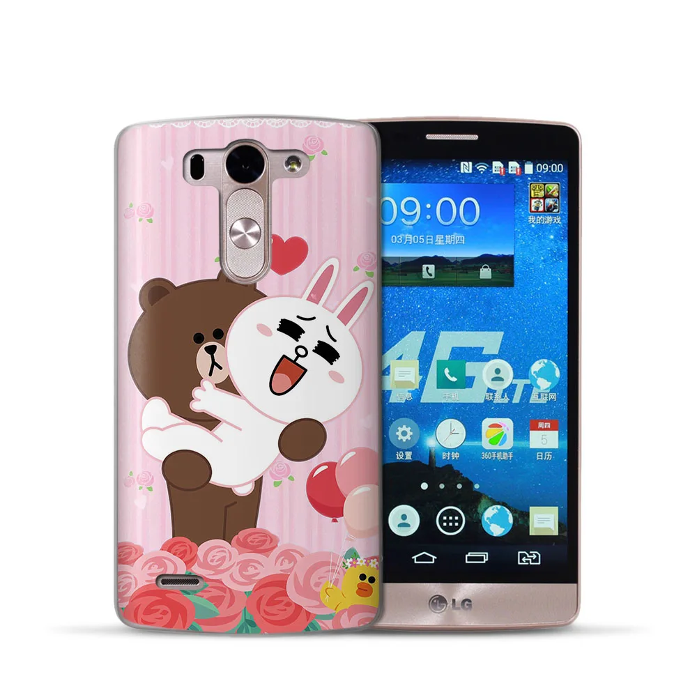 Модный чехол для телефона с милым кроликом LG G6 Q6 G4 G5 Q8 K8 K7 K10 2017 XPower 2 мягкий