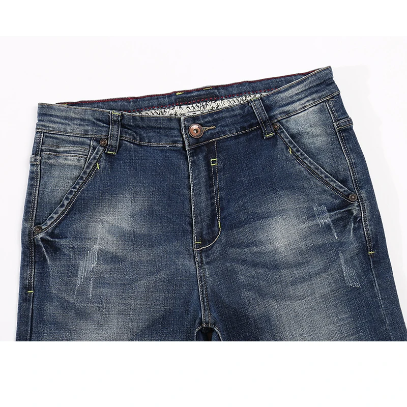 KSTUN мужские джинсы из денима светло-голубой стрейч осень-зима Slim Fit Casaul мужские длинные штаны хорошего качества ковбойский стиль
