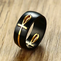 recommend simple stainless steel mens rings jewelry classic rings mans wholesale 8mm black color ring size 8 9 10 11 12