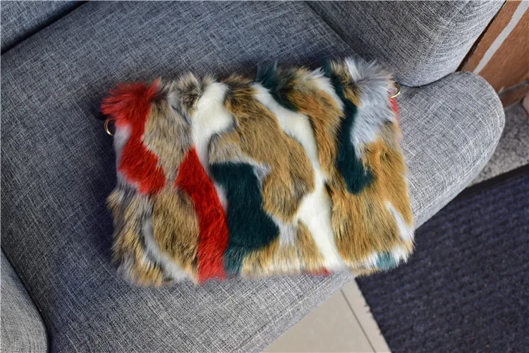 Новые модные женские клатчи, женские сумки из искусственного меха, клатчи, сумки через плечо, вечерние сумки-мессенджеры, цветные сумки