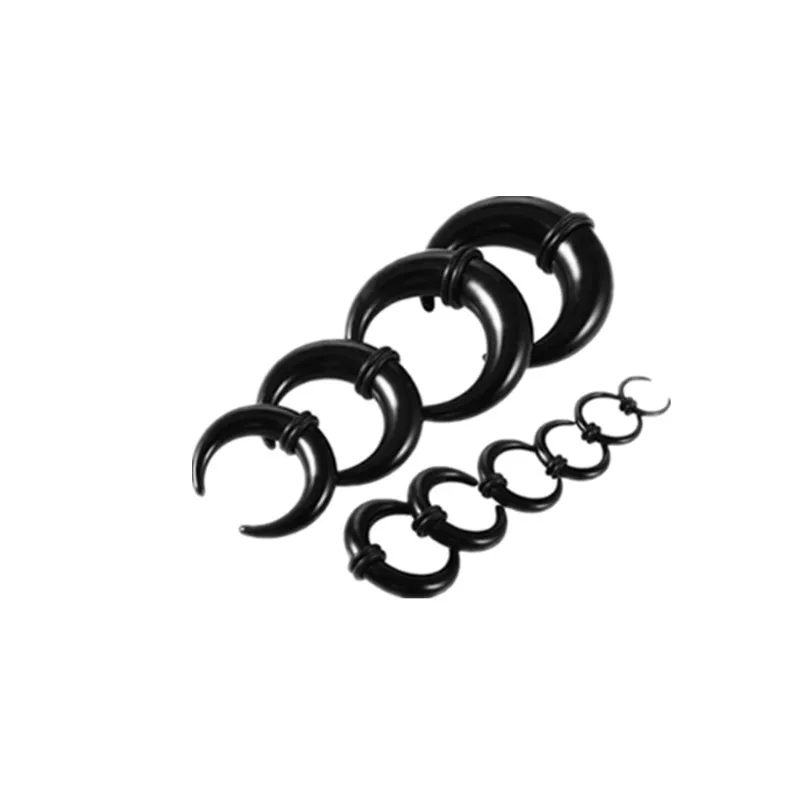 Акриловые Поддельные спиральные ушные конусные заглушки туннельный пирсинг