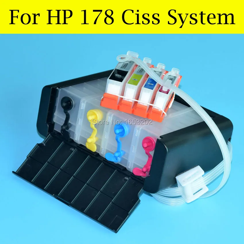 Пустая система СНПЧ HP 178 для принтера B209A B210A B210B CN216C CN245C CD035C Q8444C CN225C с чипом ARC 1