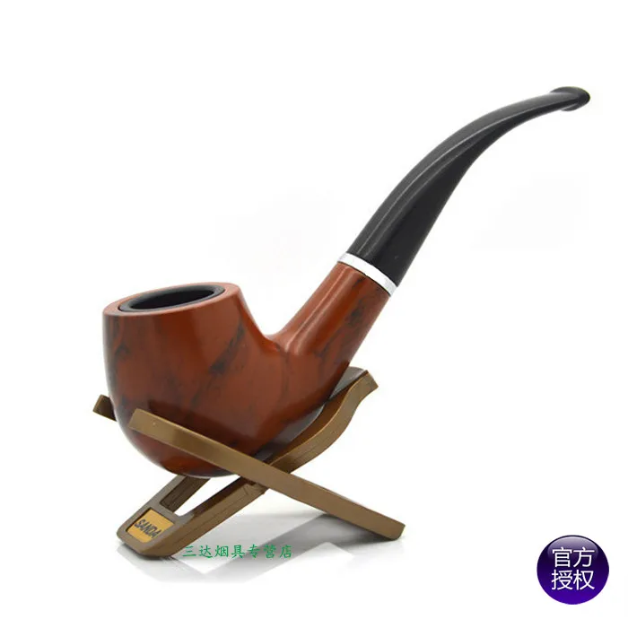 

Smoking Accessories Durable Bakelite Curved Circular Filter Tobacco Pipes