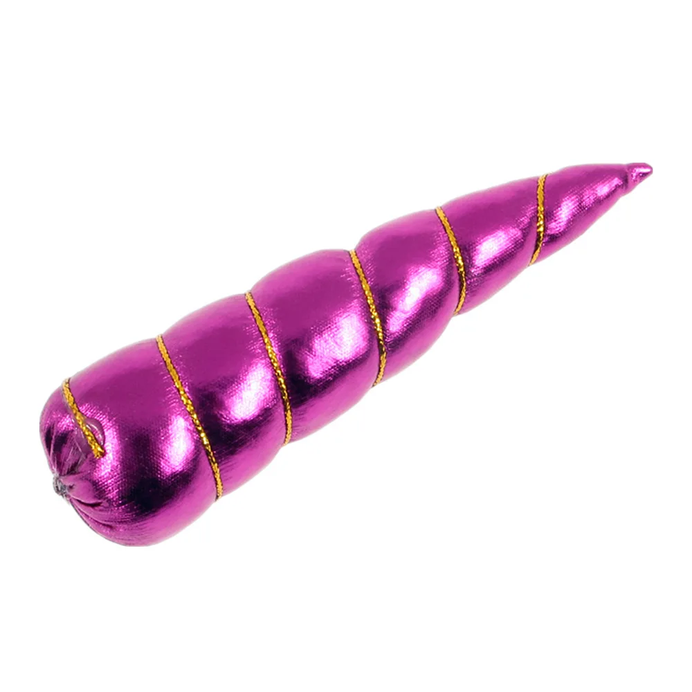 Nishine 12 шт./лот, 12 цветов, рога единорога для девочек, повязка на голову ручной работы, аксессуары для волос, топпер для торта, товары для дня рождения - Цвет: 5