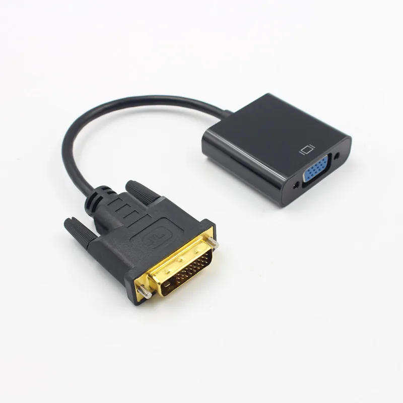 

Адаптер DVI-VGA кабель для передачи данных DVI Male-VGA Female 24 + 1Pin-15Pin DVI позолоченный кабель-переходник