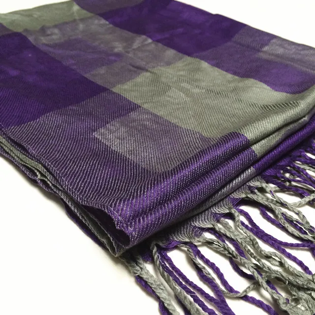 Женский шарф из полиэстера в клетку теплый мягкий классический испанском стиле