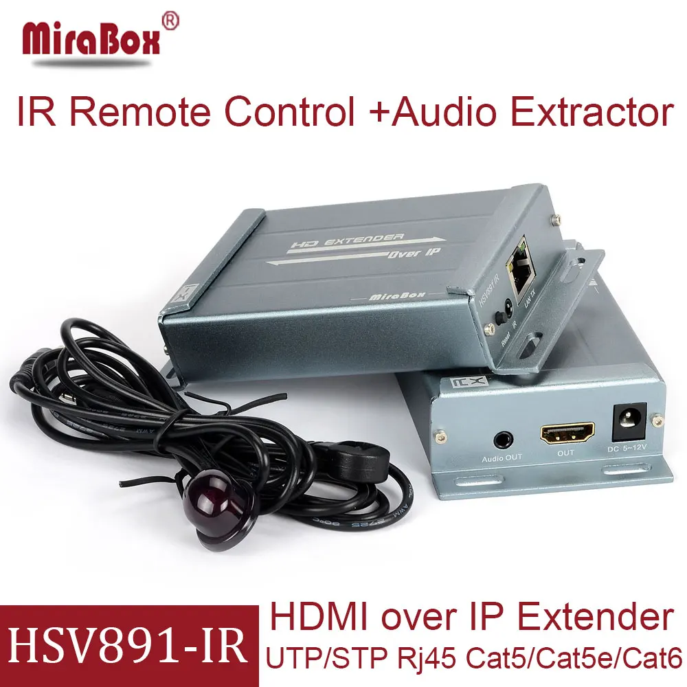Mirabox 1080 P HDMI ИК Extender до 120 м по CAT5/5e/6/IP/TCP кабель удлинитель с Управление приемник