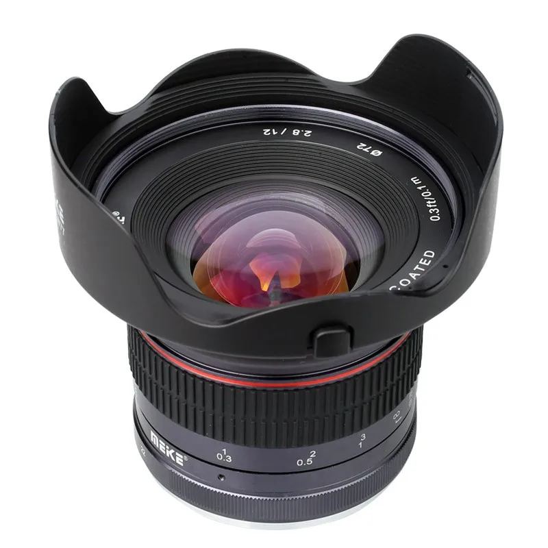 Meike 12 мм F2.8 широкоугольный объектив для камеры с ручной фокусировкой и