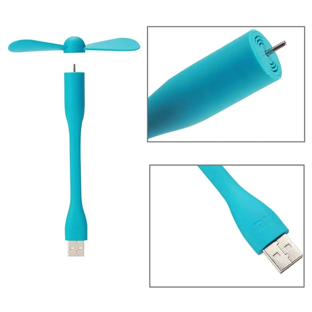 Оригинальный Портативный Гибкий бесшумный USB вентилятор охлаждения для ноутбука