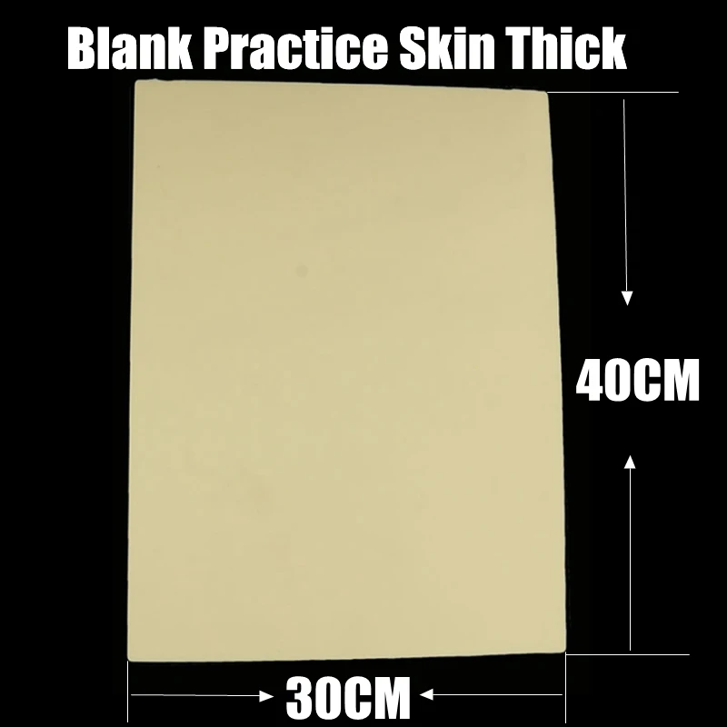 

1PCS Blank Tattoo Practice Skin Thick Sheet 30 x 40cm Fake Imitation Skin Leather for Tattoo Practice Supply Free Shipping