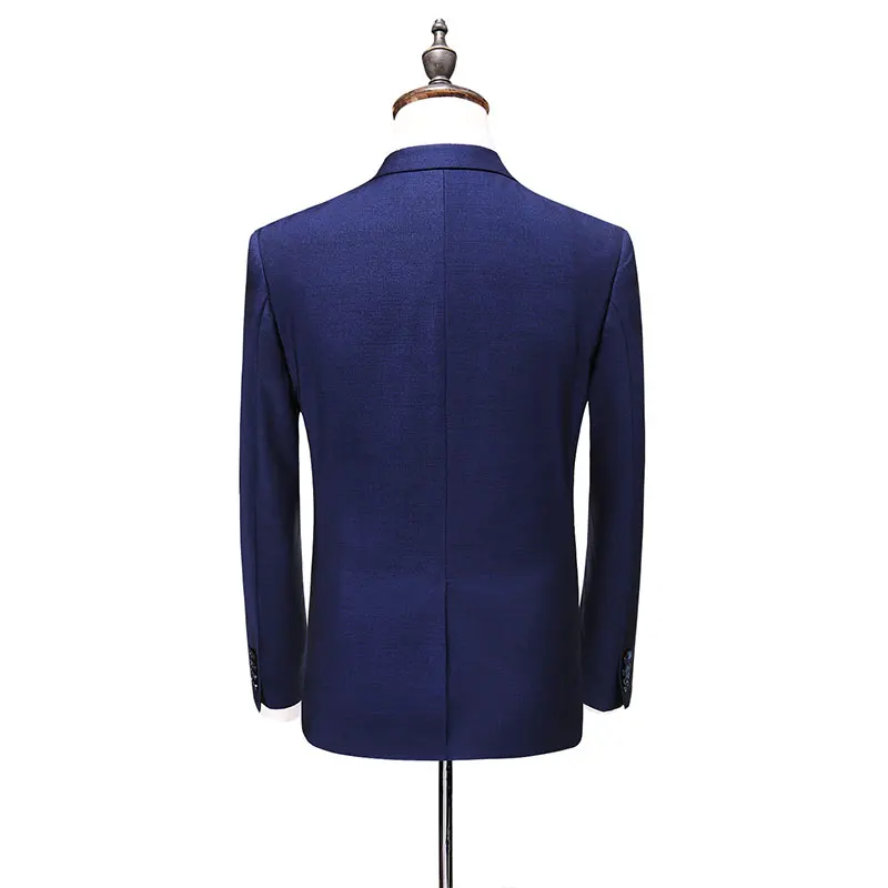 2019 spring High quality wool Slim Fit Men Suits Fashion classics suits Men's business wedding Suit (Jacket+Vest+Pants) | Мужская